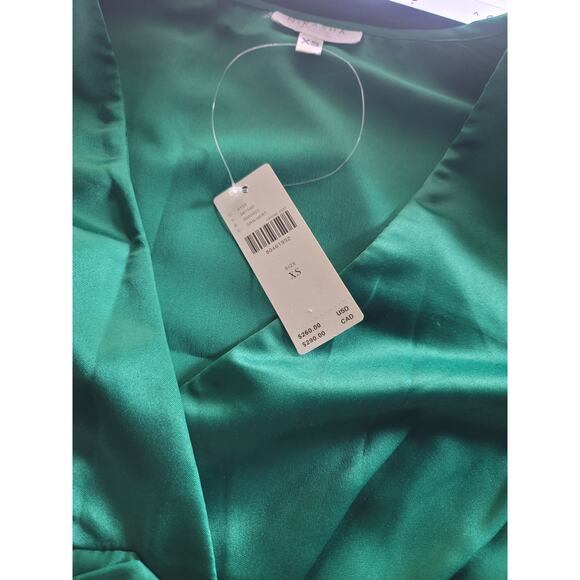 NWT Anthropologie Nikasha Embroidered Satin Dress - XS - Picture 5 of 7